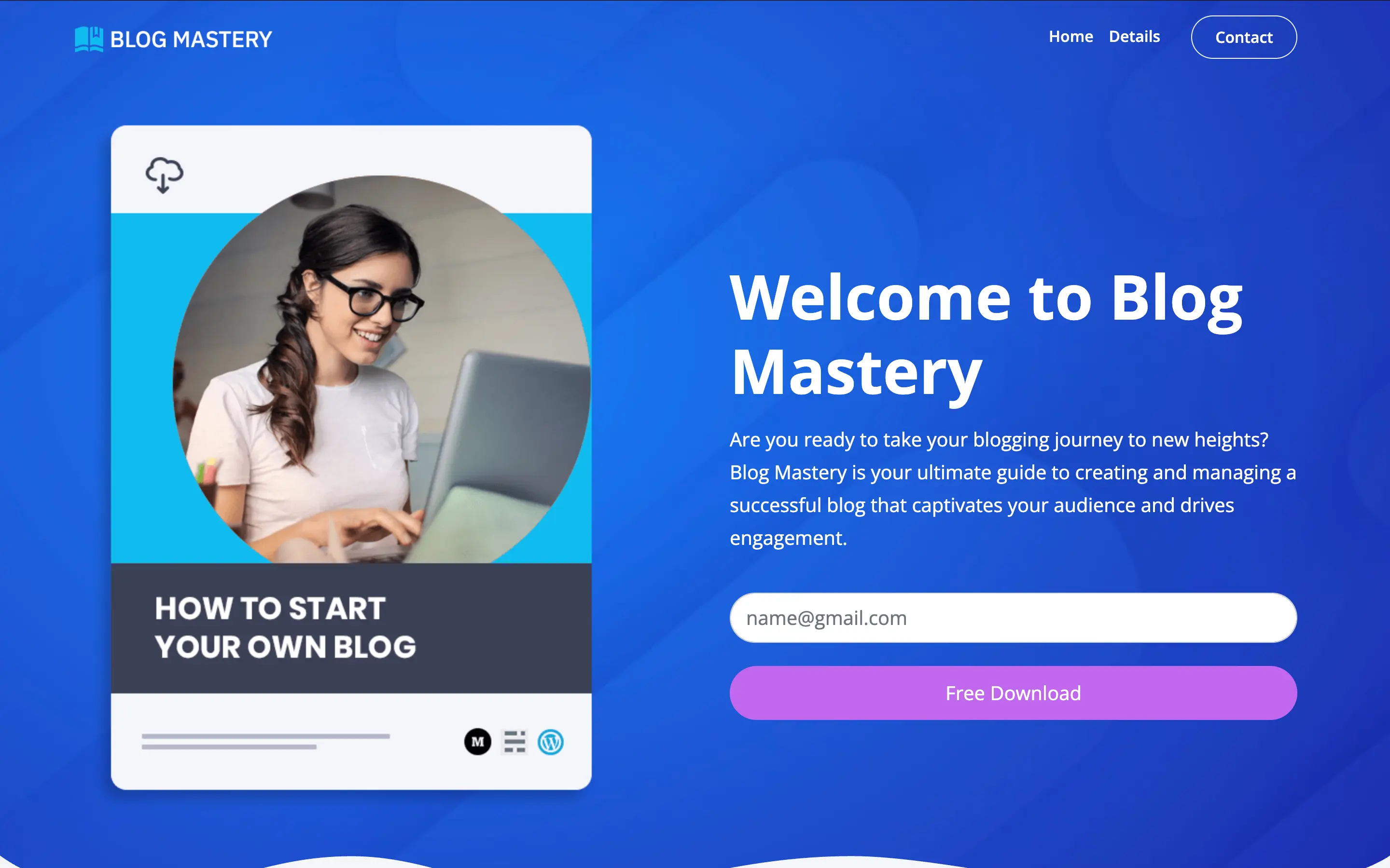 An image of the Blog Mastery project.