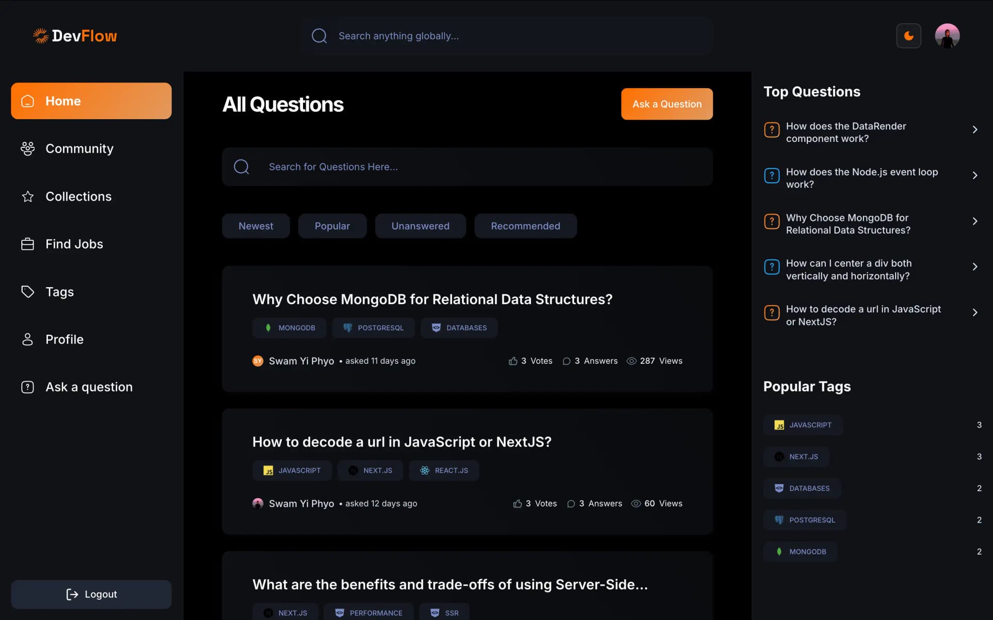 An image of the DevFlow project.