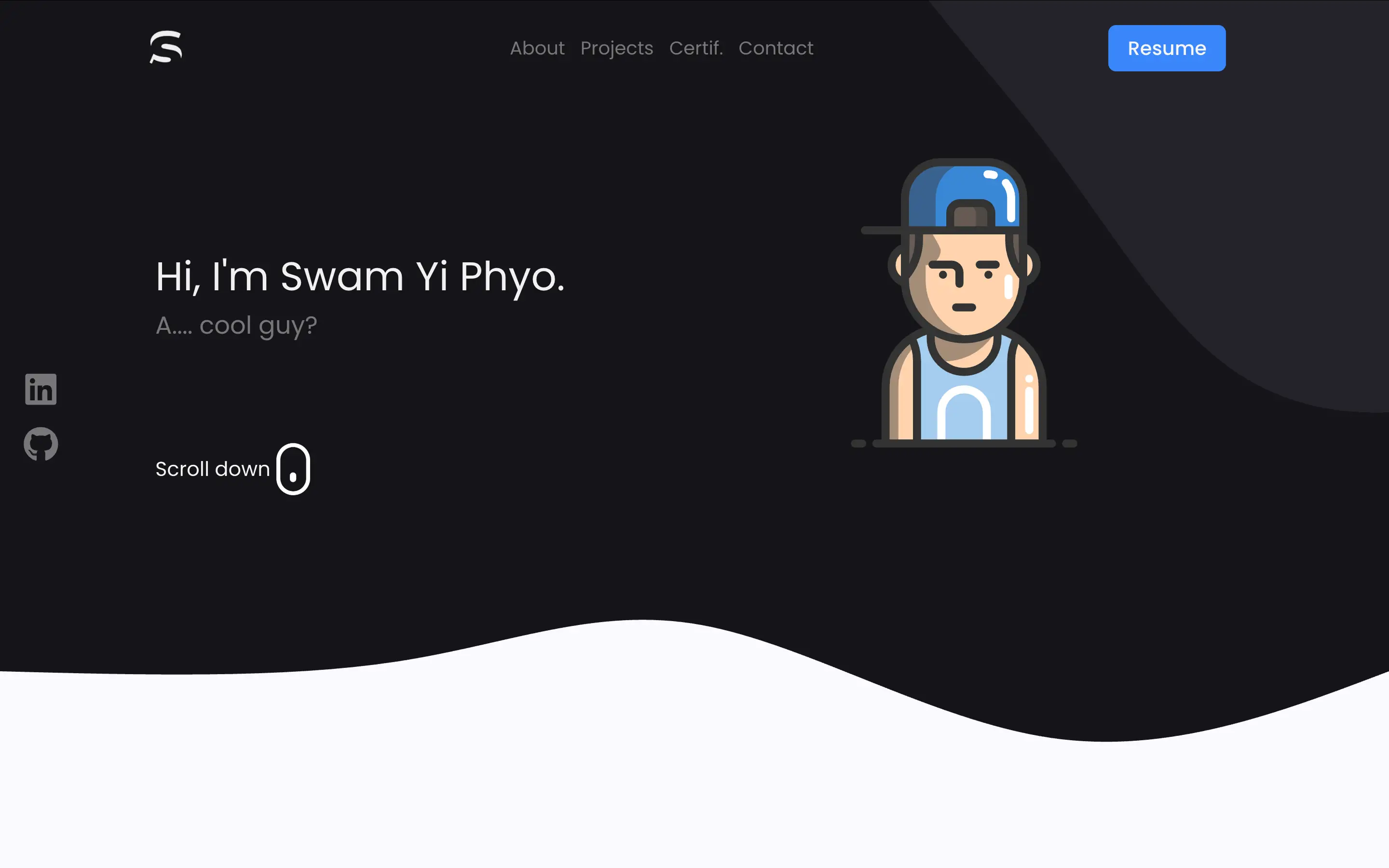 An image of the My Portfolio project.