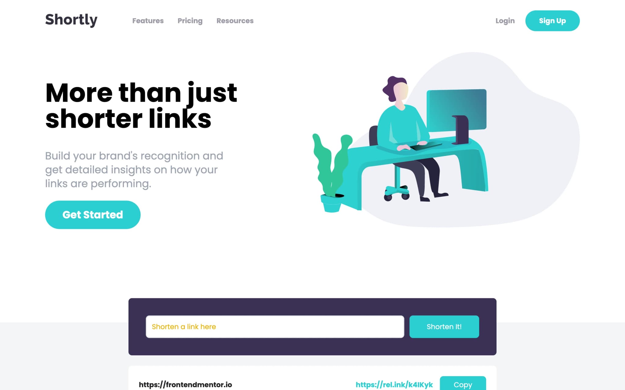 An image of the Shortly project.